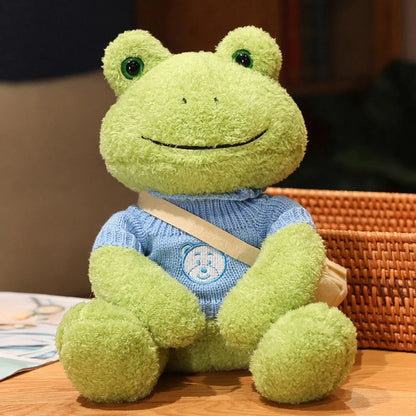 Boakie: Adorable Frog Plush in Cozy Sweater Designs