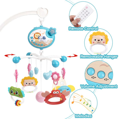 Bahkro: Rotating Sensory Hang Toy with Night Projector for Babies