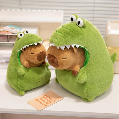 CappieFroakie: Adorable Capybara and Frog Plush Duo