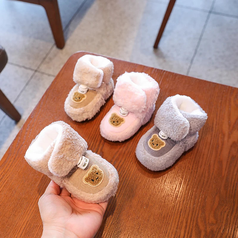 Woudz: Adorable and Cozy Baby Winter Boots with Animal Patch