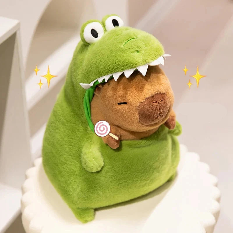 CappieFroakie: Adorable Capybara and Frog Plush Duo