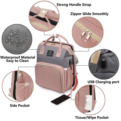 LiloBag: Multi-Function Diaper Bag and Baby Crib