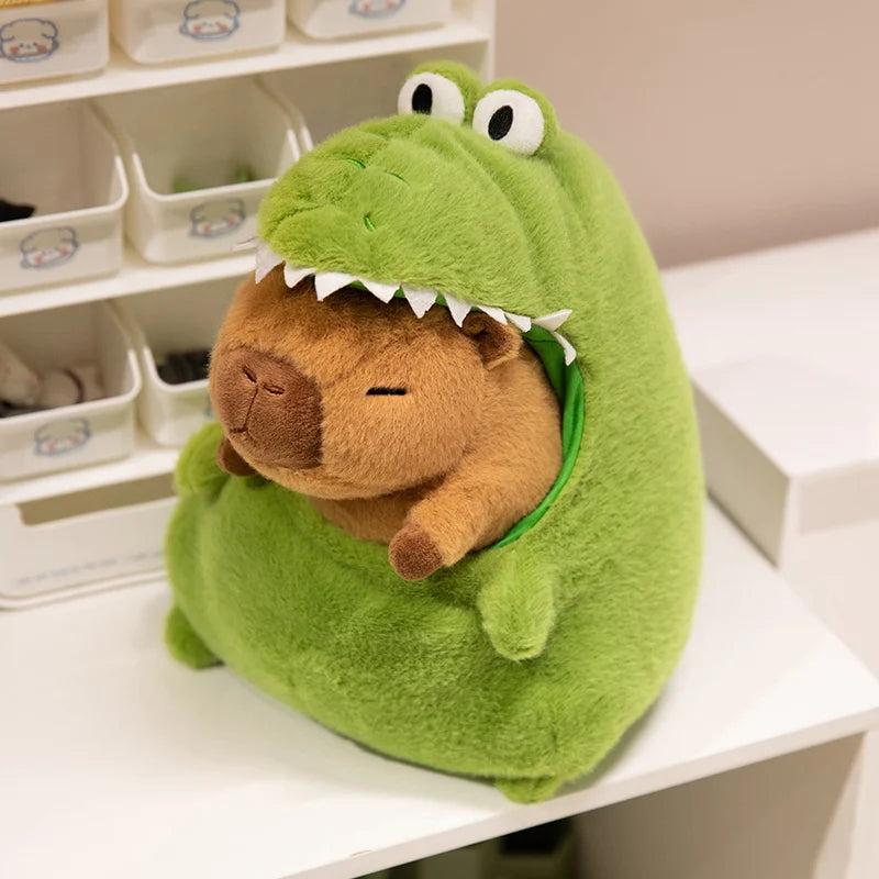 CappieFroakie: Adorable Capybara and Frog Plush Duo