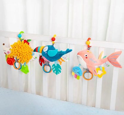 Hangoo: Animal-Themed Hanging Sensory Toy for Baby Stimulation