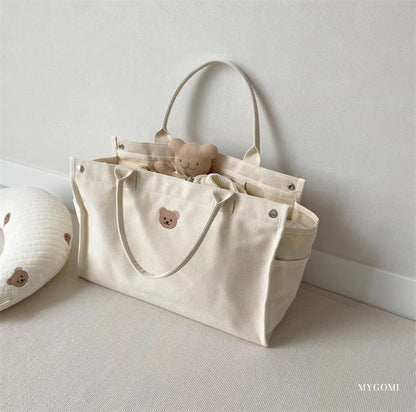 Canvie: Minimalist and Stylish Beige Diaper Bag