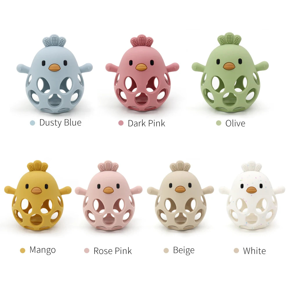 Chickly: Adorable Chicken-Shaped Teething Rattle for Soothing and Playful Fun