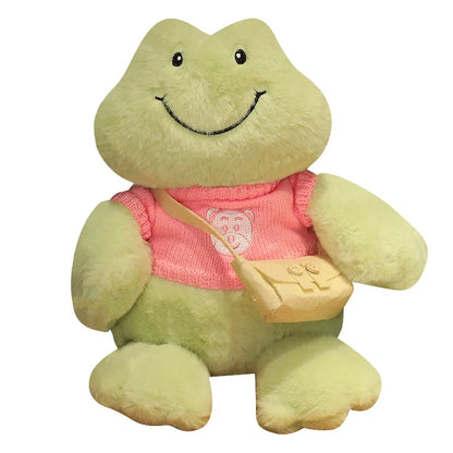 Froakie: Adorable Frog Plush in Cozy Sweater Designs and Shoulder Bags