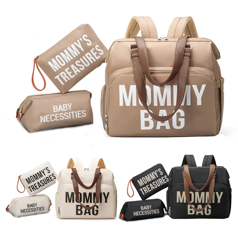 Kiddio: Premium 3-Piece Diaper Bag Set for Mothers