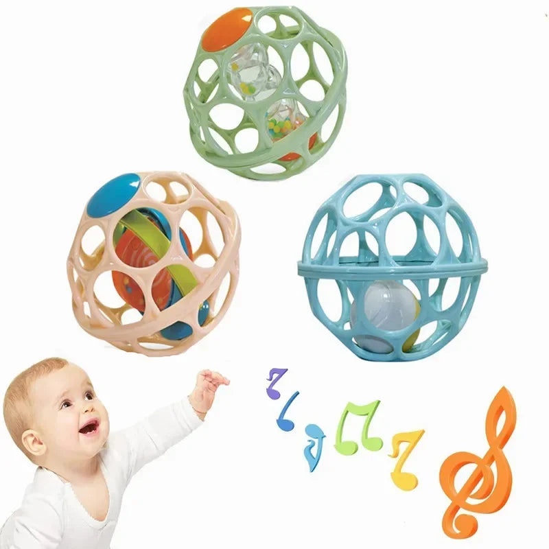 Baltod : Colorful Rattle Ball for Soothing Teething Relief and Fun Playtime