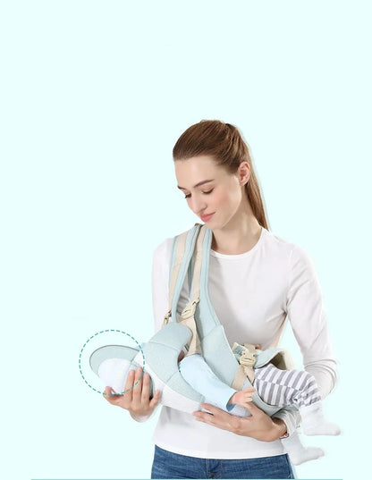 Snugara: Ergonomic Baby Carrier with Waist Section & Storage