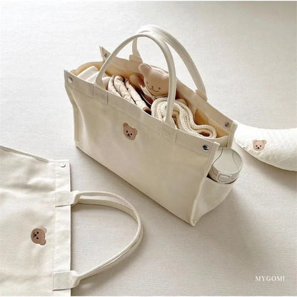 Canvie: Minimalist and Stylish Beige Diaper Bag