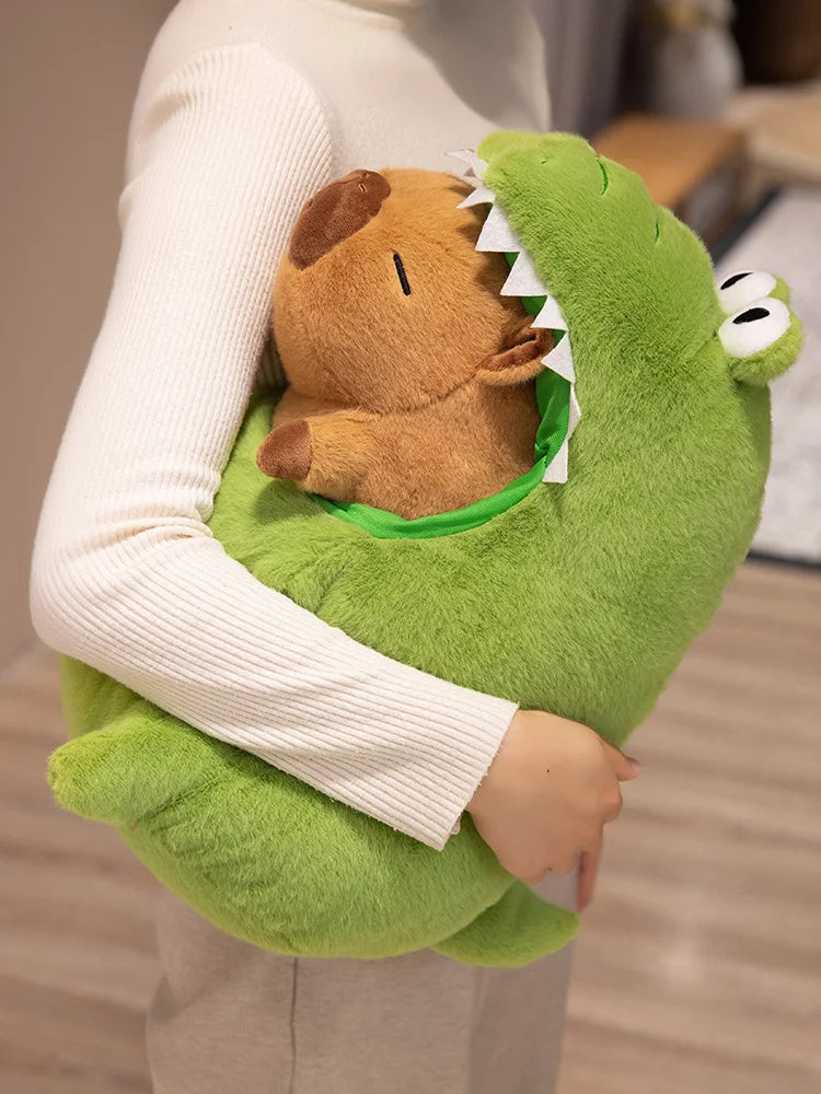 CappieFroakie: Adorable Capybara and Frog Plush Duo